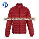 TOP QUALITY Custom Wholesale Plain Red Basic Collar Stand Winter Mens Light Down Custom Mens Puffy Jacket