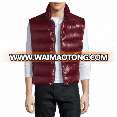 Manufacturer supplier OEM Logo wholesale mens down feather vest fashion jacket vest